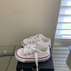 Toddler size 5 white Converse
